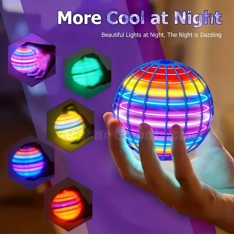 Drone Led Light - LED Light Up Flying Orb Boomerang