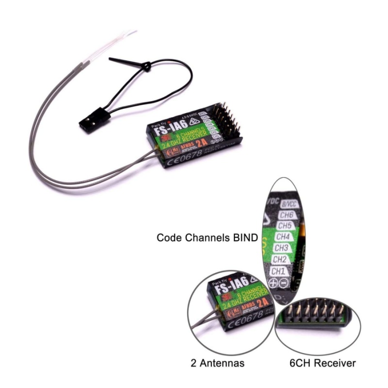 Flysky FS-IA6 Receiver 6CH Dua - Drone Antenna recensie en prijs