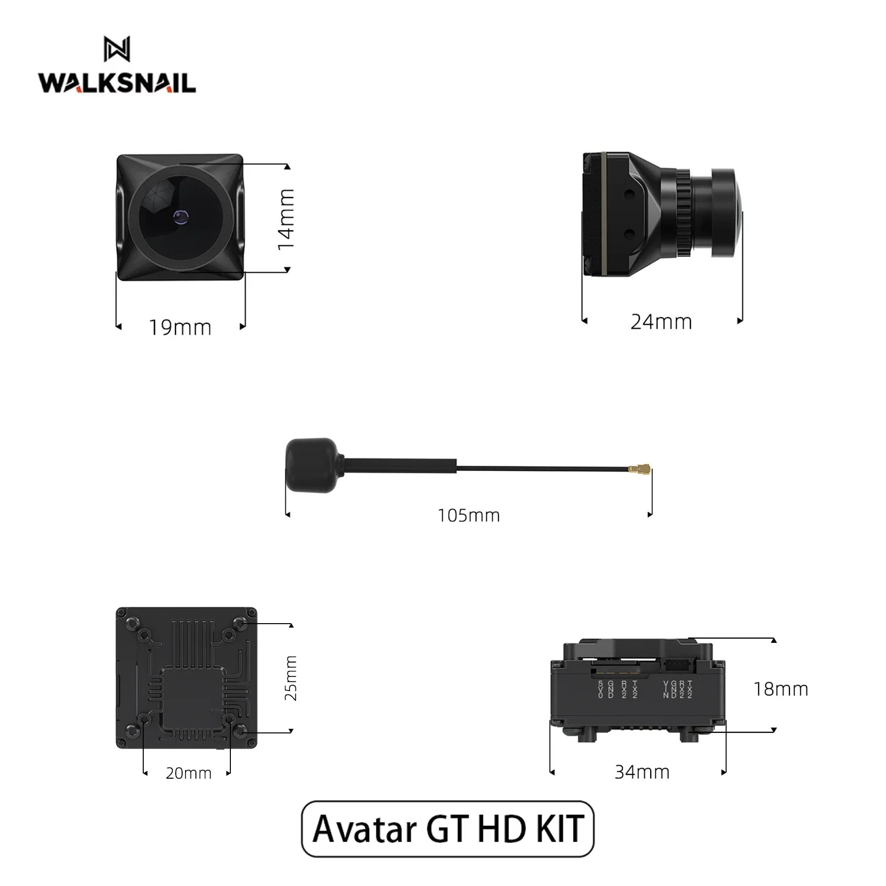 Walksnail Avatar GT HD KIT 2W  - Drone Antenna recensie en prijs