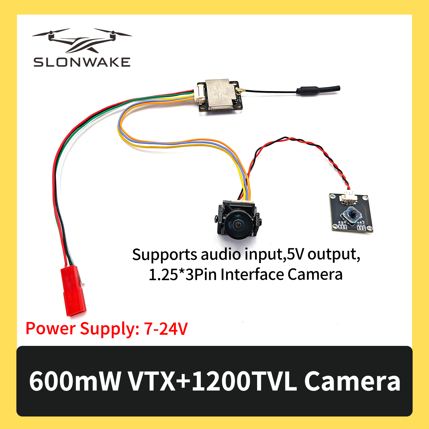 SLONWAKE 5.8G 600mW 7-24V FPV  - Drone Frame recensie en prijs