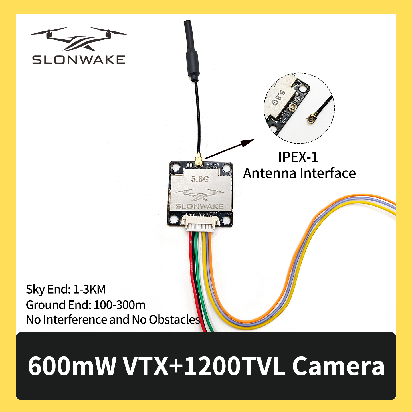 SLONWAKE 5.8G 600mW 7-24V FPV  - Drone Frame recensie en prijs