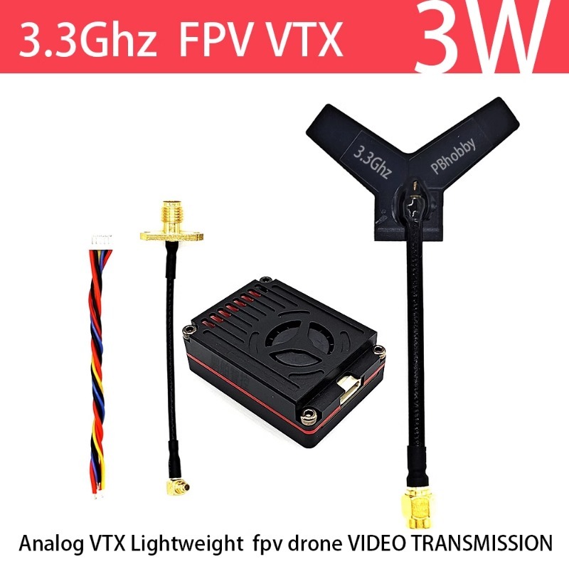 3.3GHz FPV VTX/VRX  3W Analog  - Drone Transmitter recensie en prijs