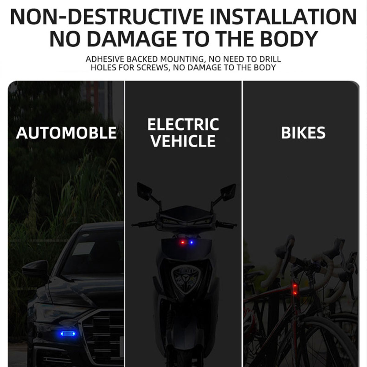 Solar Power Anti-Theft Alarm L - Drone Led Light recensie en prijs