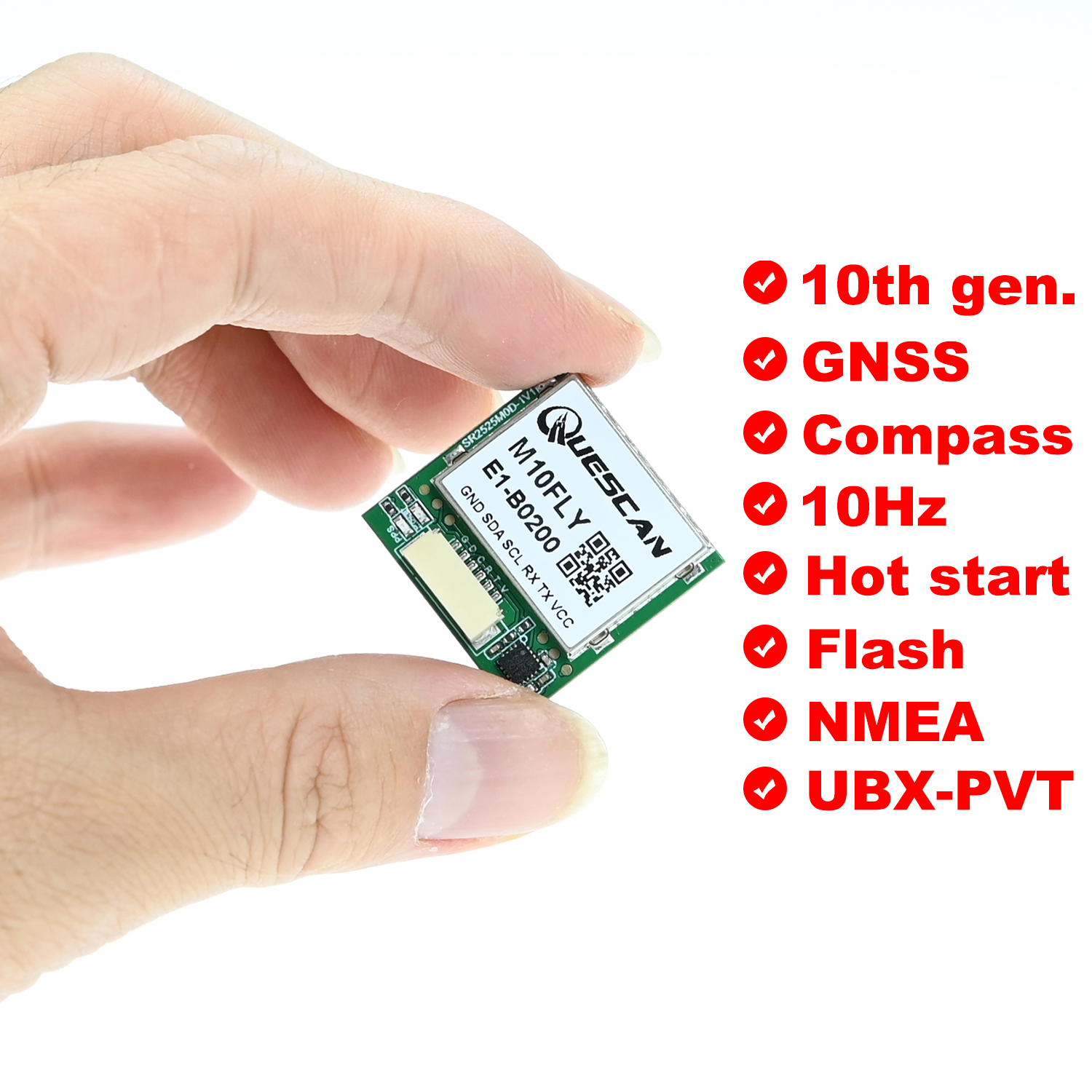 Quescan 25mm*25mm M10FLY 10Hz  - Drone Gps Module recensie en prijs