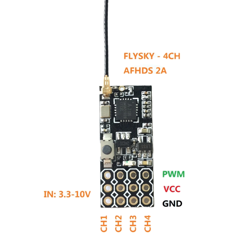 Flysky FS2A Mini Receiver 4CH  - Drone Battery recensie en prijs