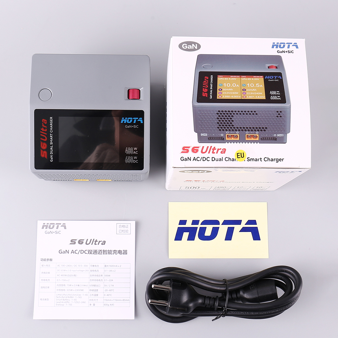 HOTA S6 Ultra Gallium Nitride  - Drone Charger recensie en prijs