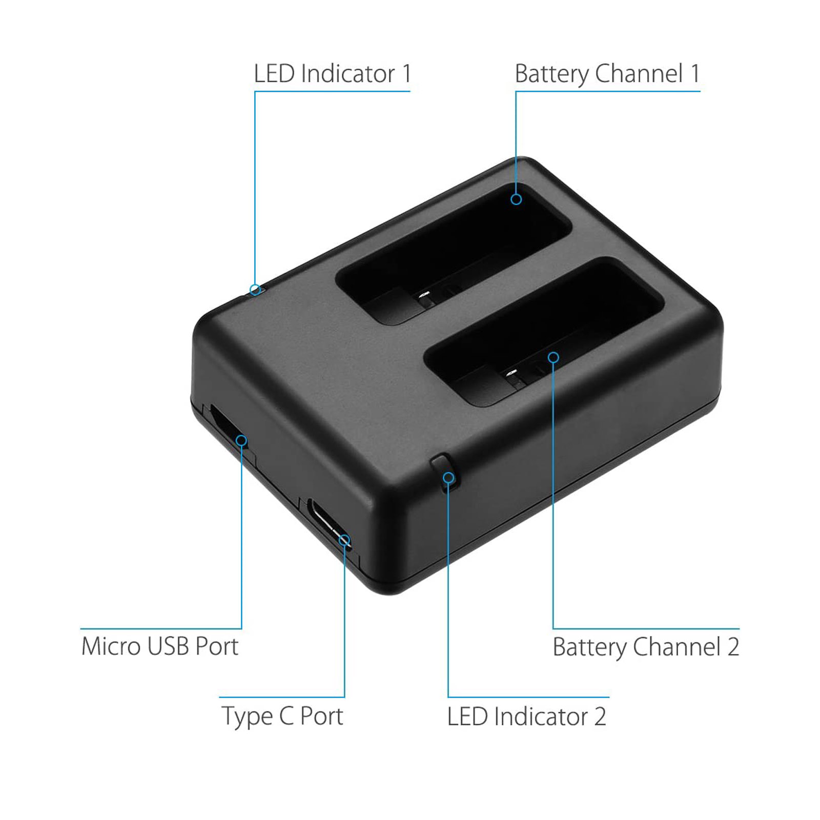 Suitable for GOPRO Hero 5 Char - Drone Battery recensie en prijs