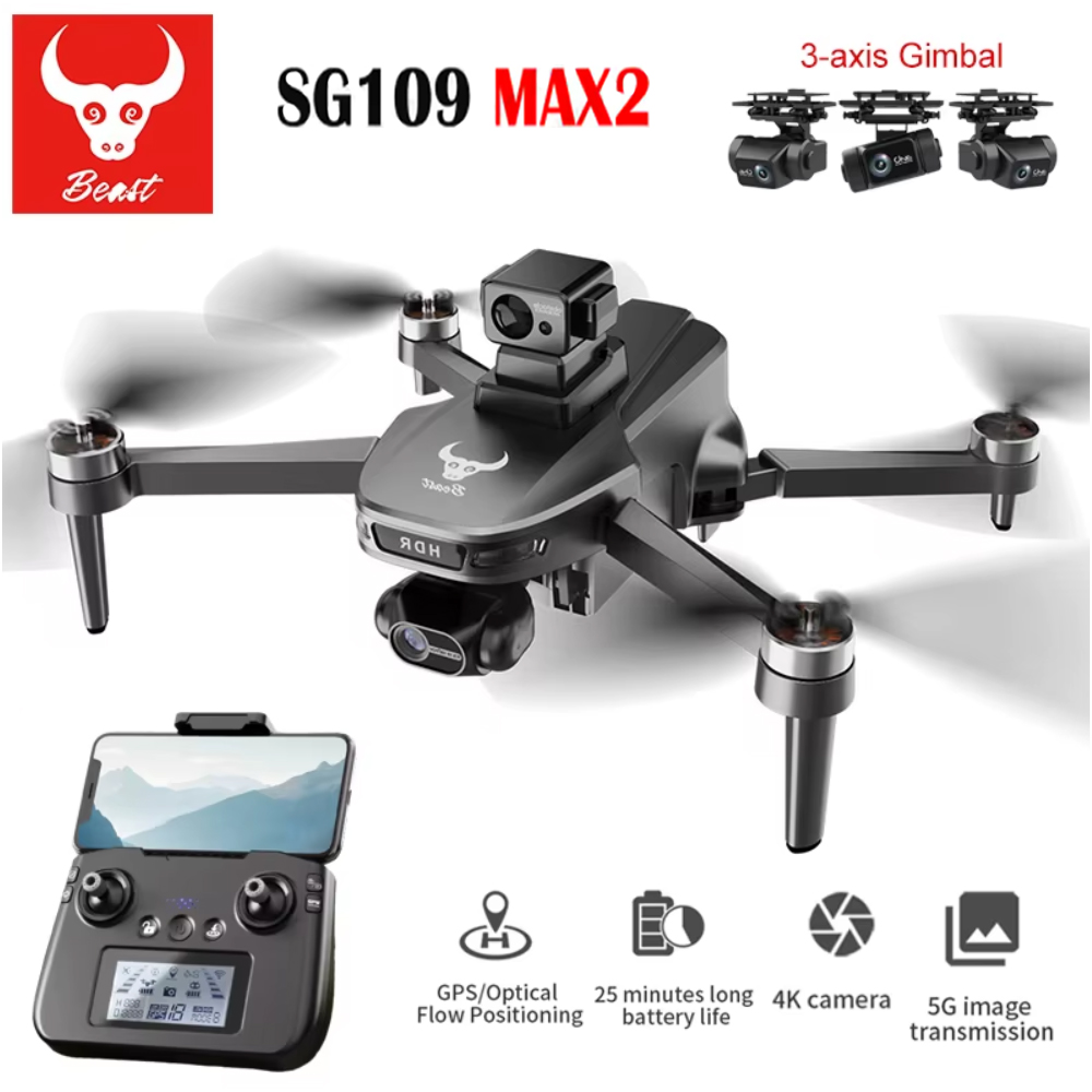 SG109 MAX2 Professional FPV 8K - Drone Gimbal recensie en prijs