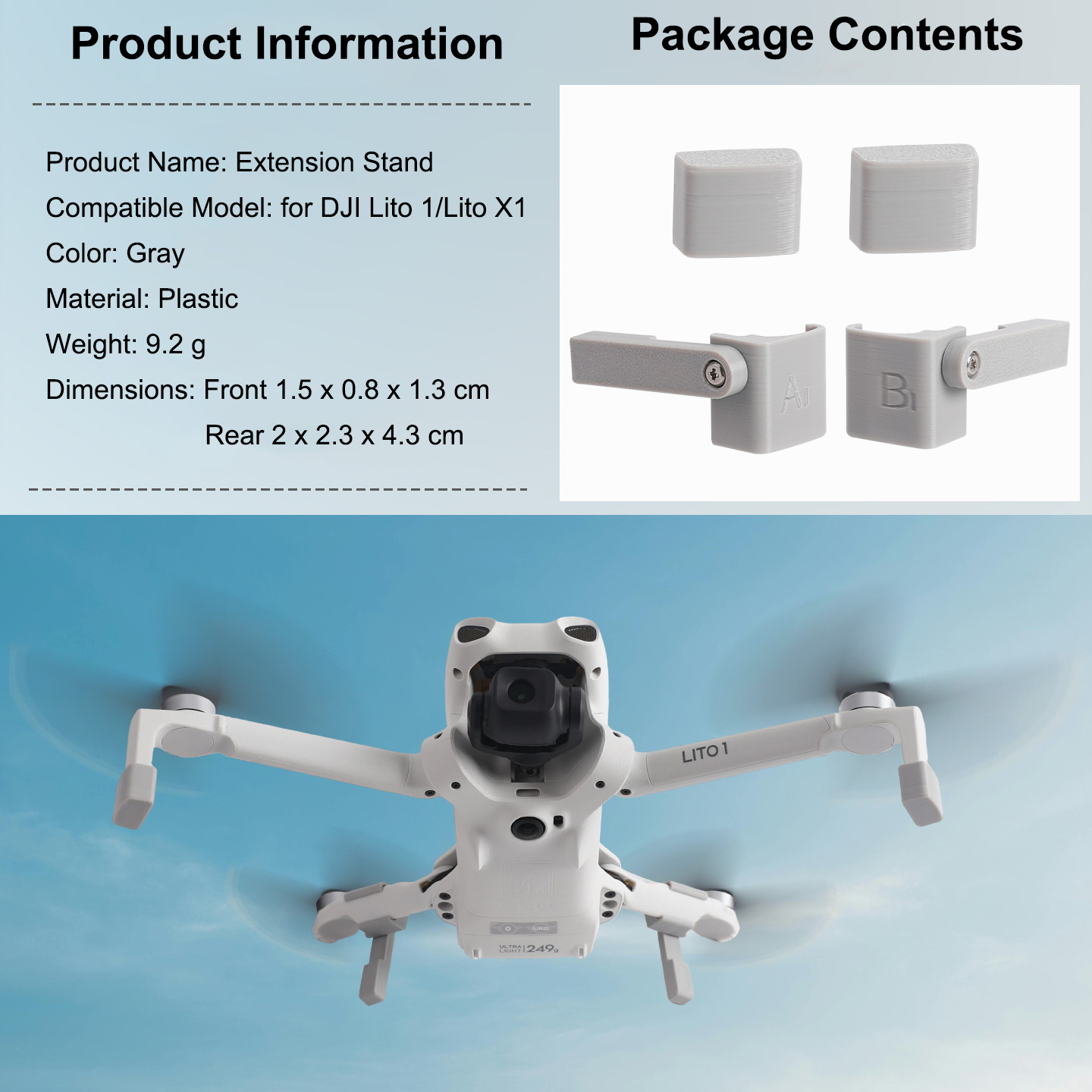 Landing Gear Extender for DJI  - Drone Landing Gear recensie en prijs