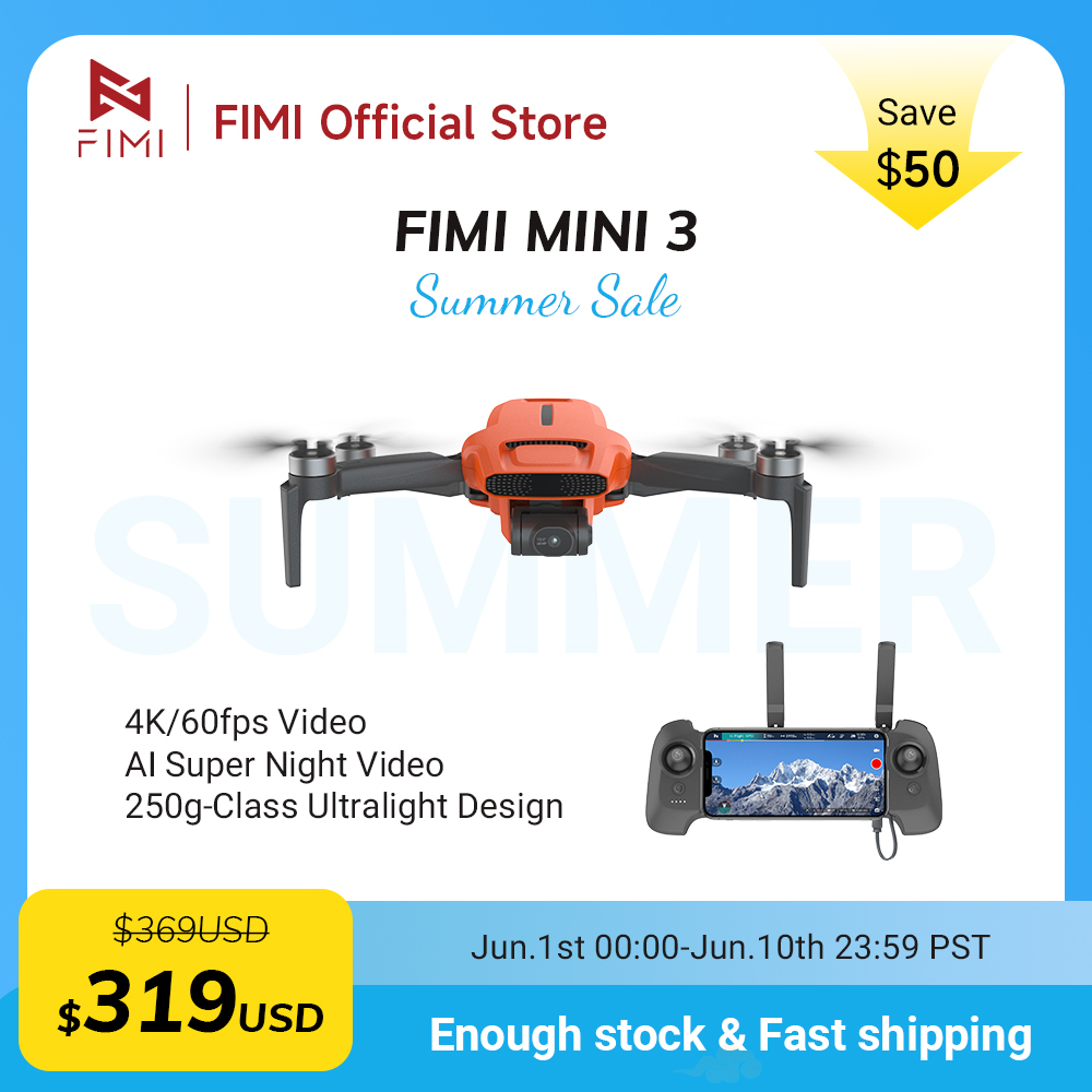FIMI MINI 3 Camere drone 4K 60 - Drone Gimbal recensie en prijs