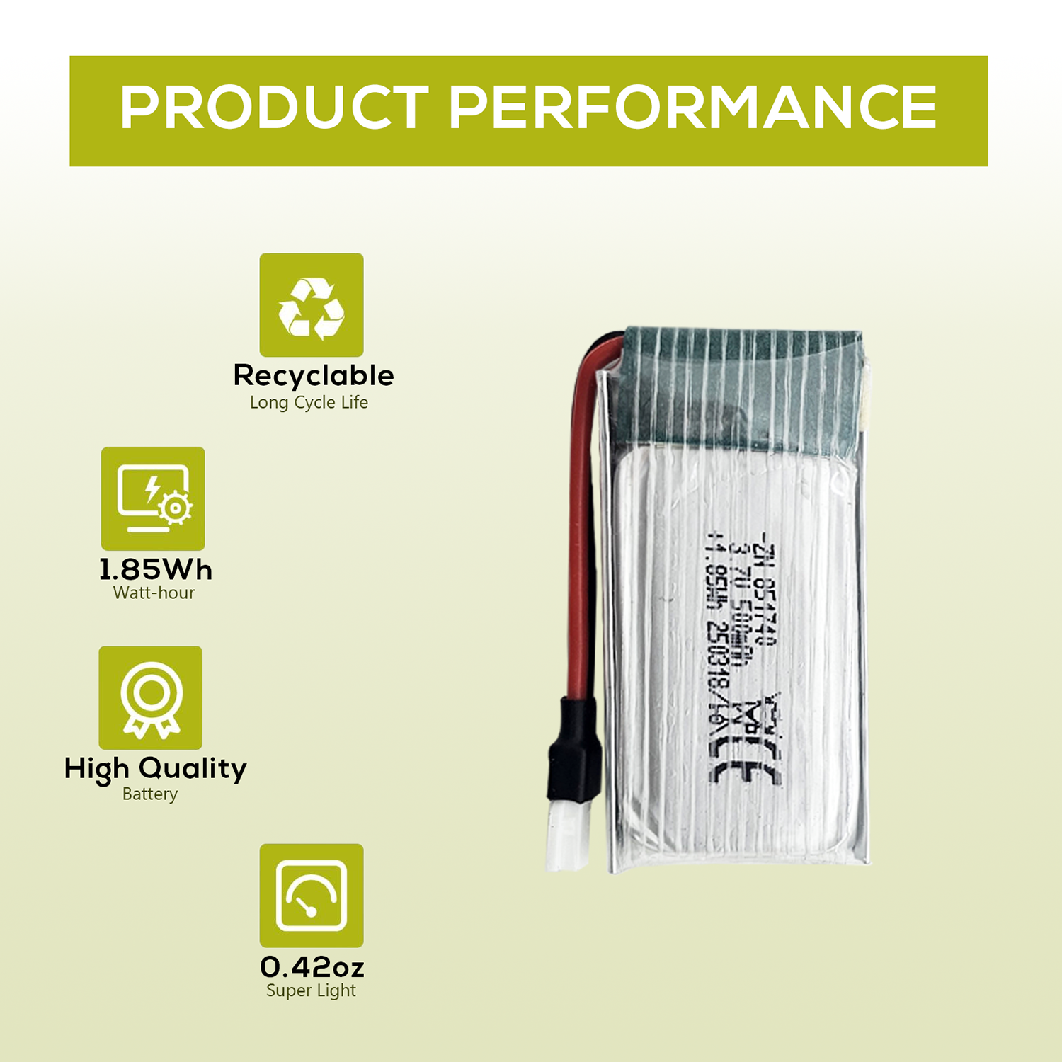 5Pcs 3.7V 500mAh LiPo Batterie - Drone Charger recensie en prijs